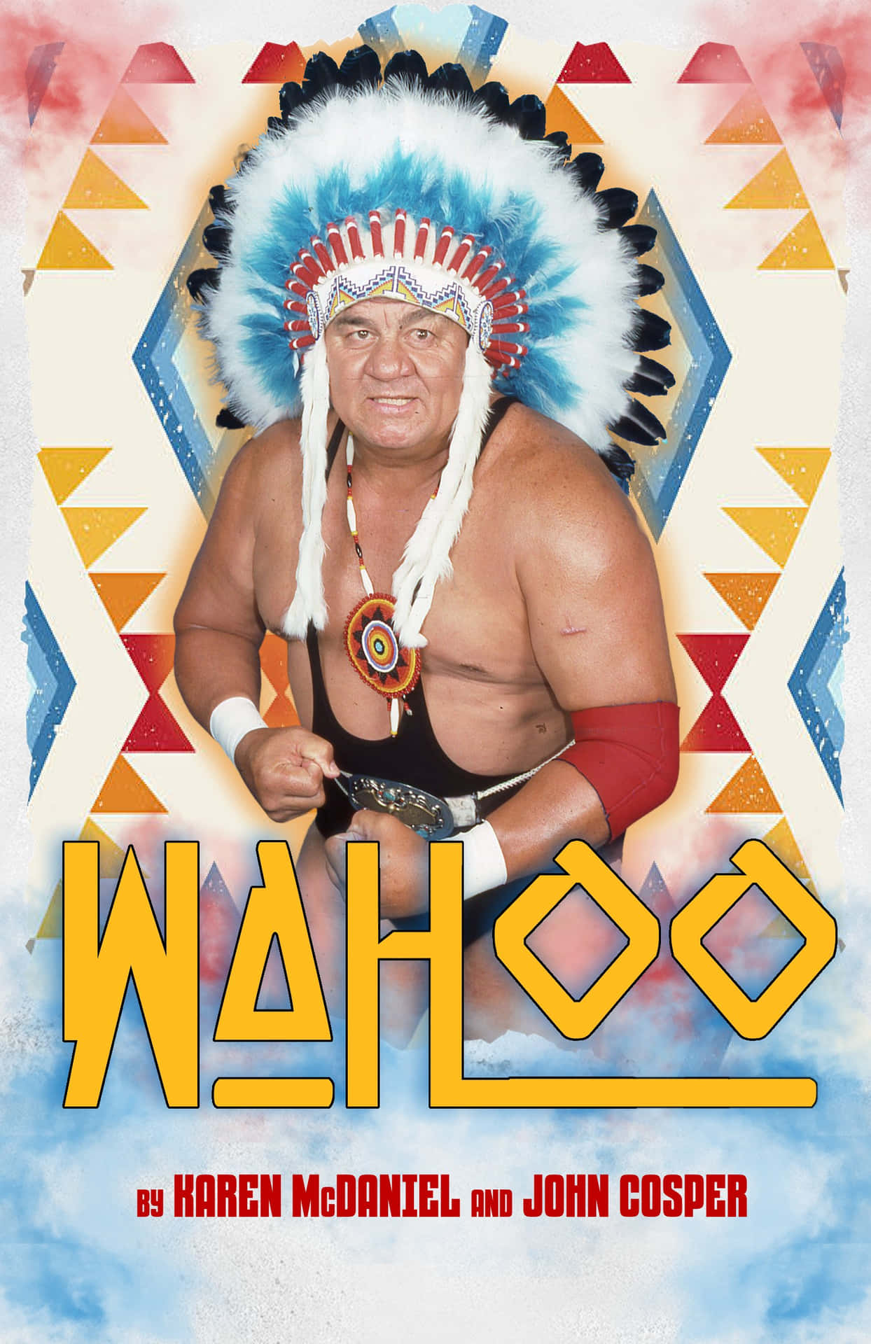 Wrestlings Hall Of Fame Wahoo McDaniel Illustration Tapet Wallpaper