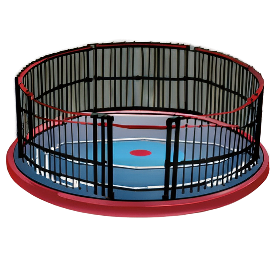 Wrestling Ring Cage Match Png Bot PNG