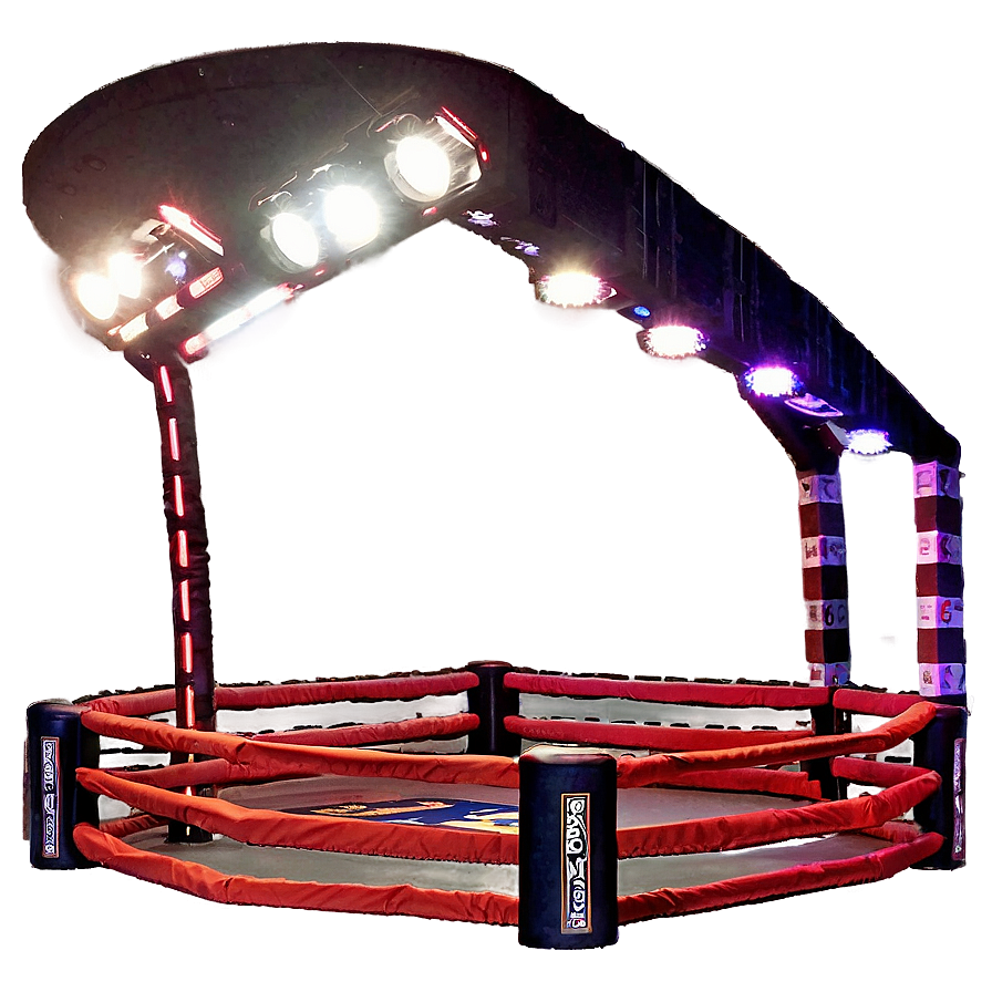 Wrestling Ring Under Spotlight Png 54 PNG