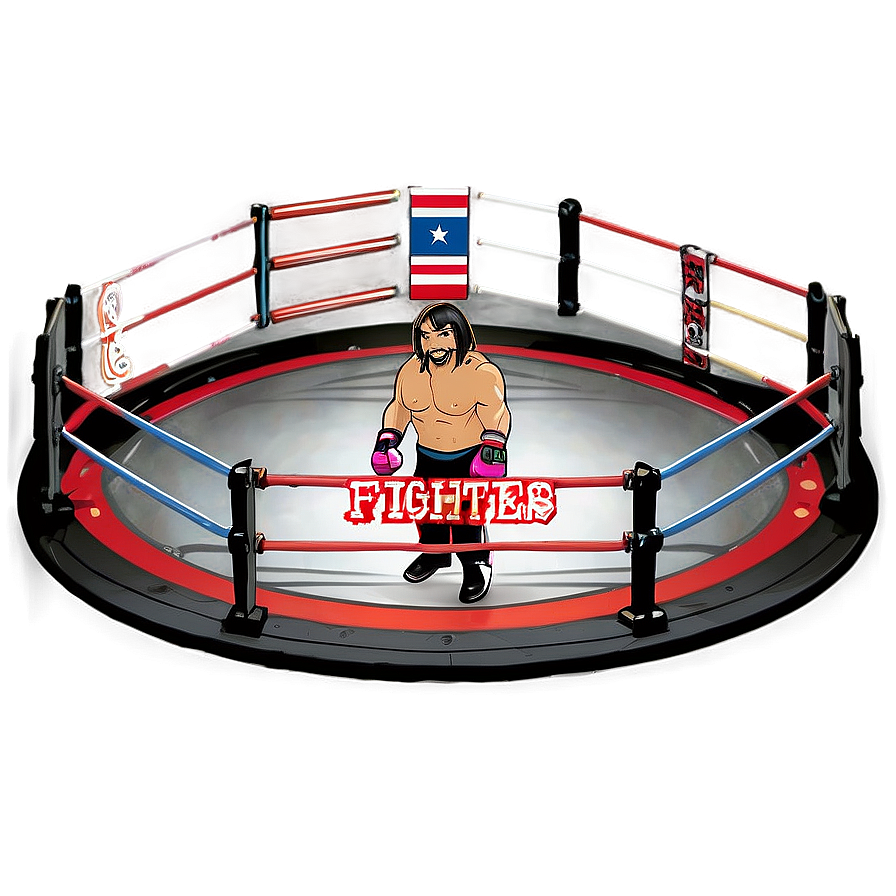 Wrestling Ring With Fighters Png Dpb31 PNG