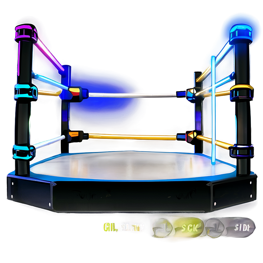 Wrestling Ring With Led Lights Png Tlj PNG