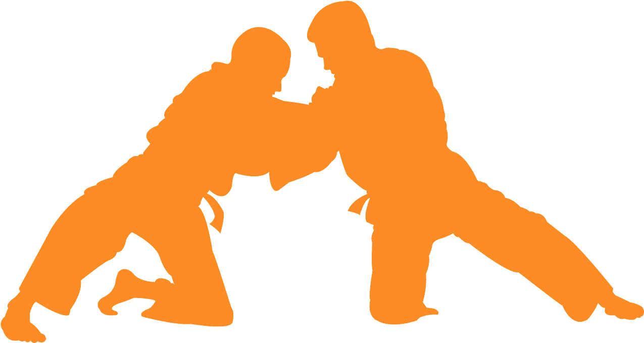 Wrestling Silhouette Graphic PNG