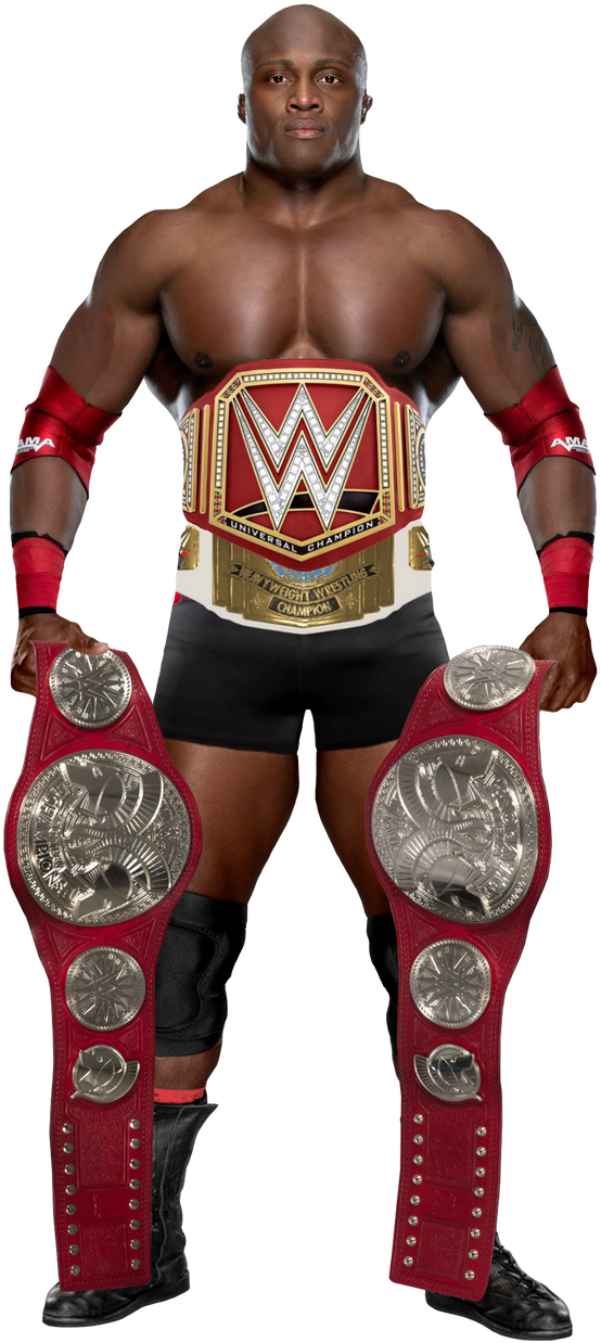 Download Wrestling_ Champion_ Posing_ With_ Belts | Wallpapers.com