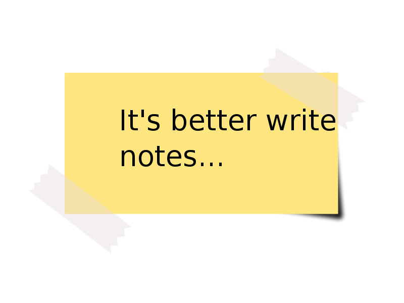 Write Notes Reminder Graphic PNG