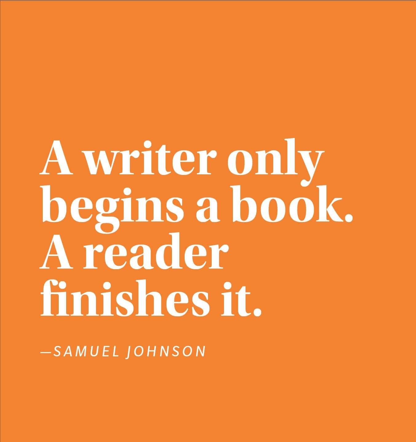 Writer Reader Book Quote_ Samuel Johnson Wallpaper