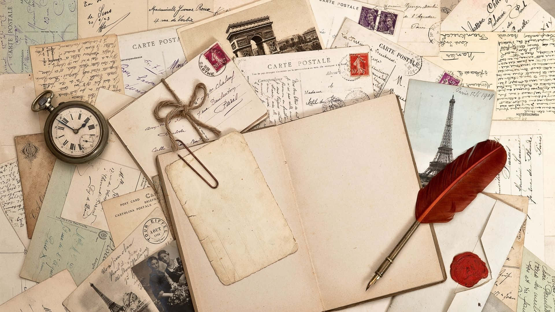 Unacolección De Postales Y Cartas Antiguas
