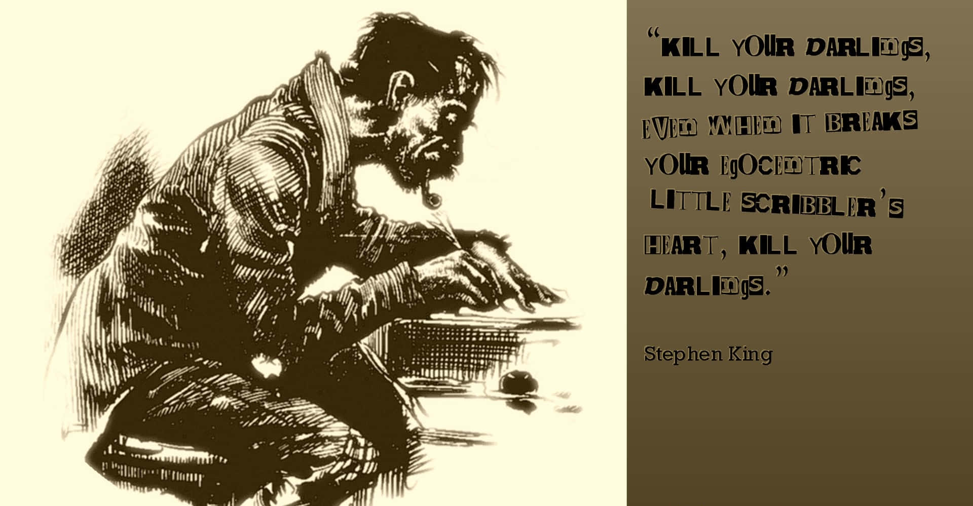Writing Quotes By Stephen King Wallpaper