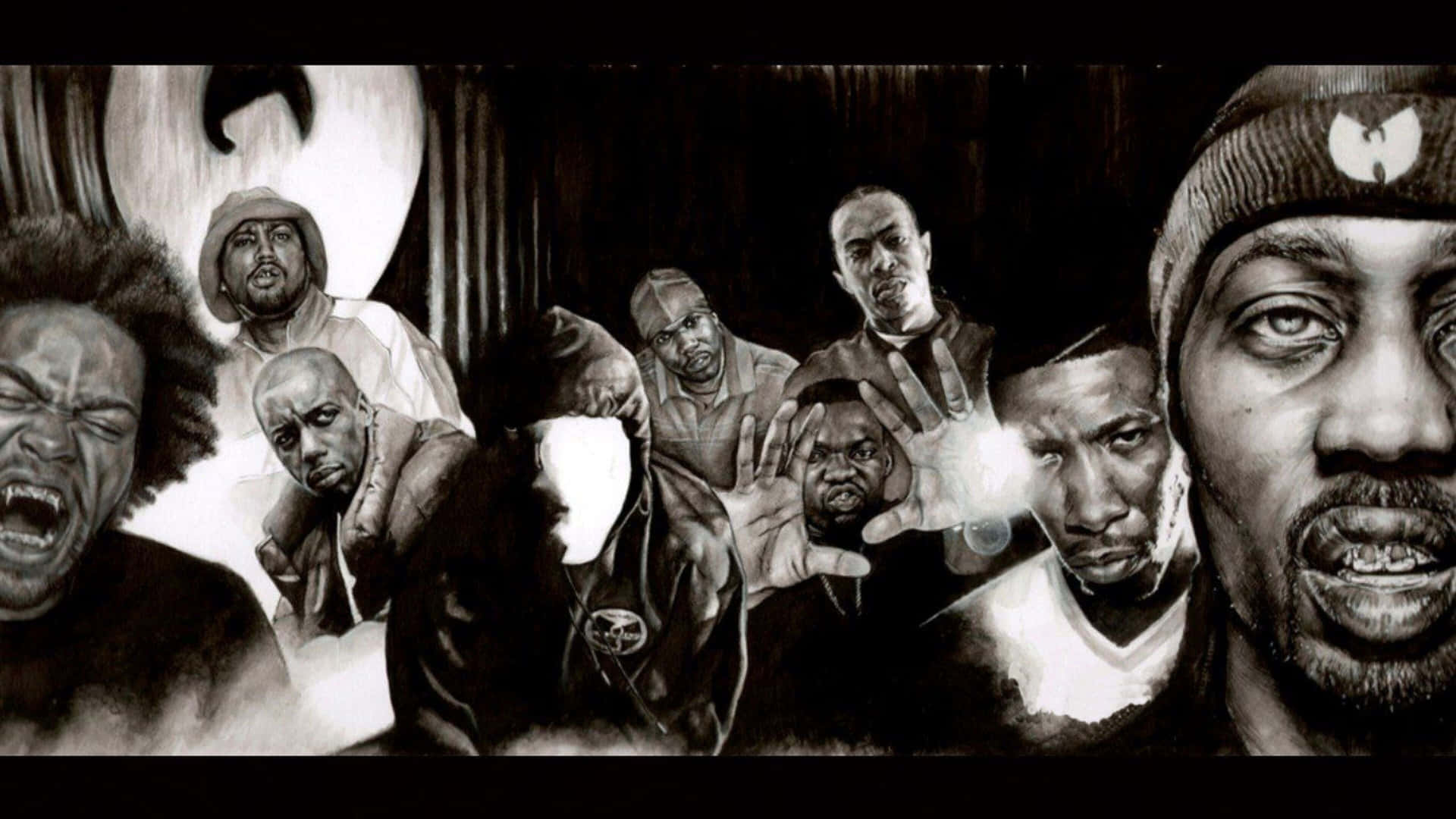 Wu Tang Clan, Hip Hop Legender, På Tappet Wallpaper