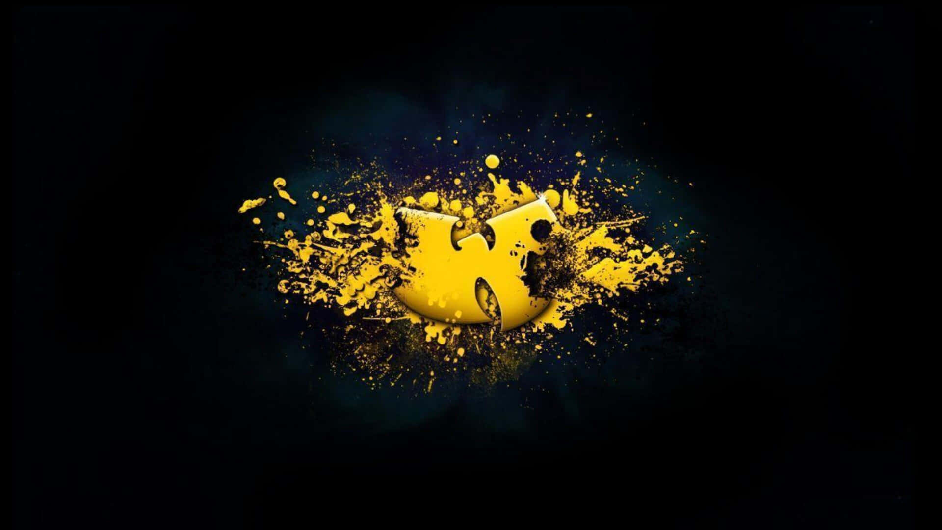 Wu Tang Clan Yellow Splash Logo 4K Wallpaper