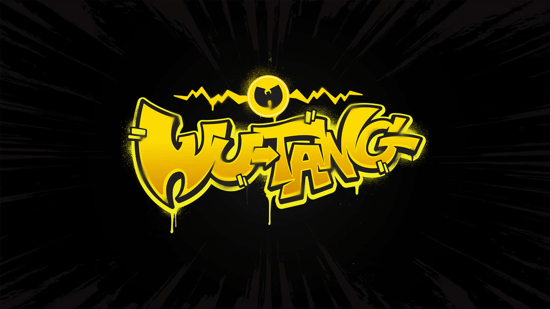 A Yellow Logo With The Word Wufang On It Wallpaper