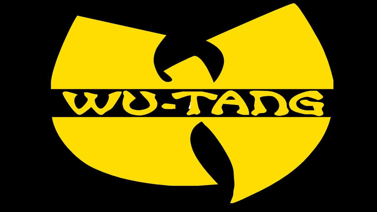 Wutang-logo Auf Schwarzem Hintergrund. Wallpaper