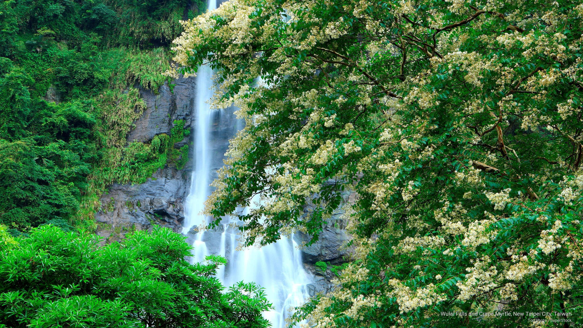 Wulai Waterfalls Taiwan Background