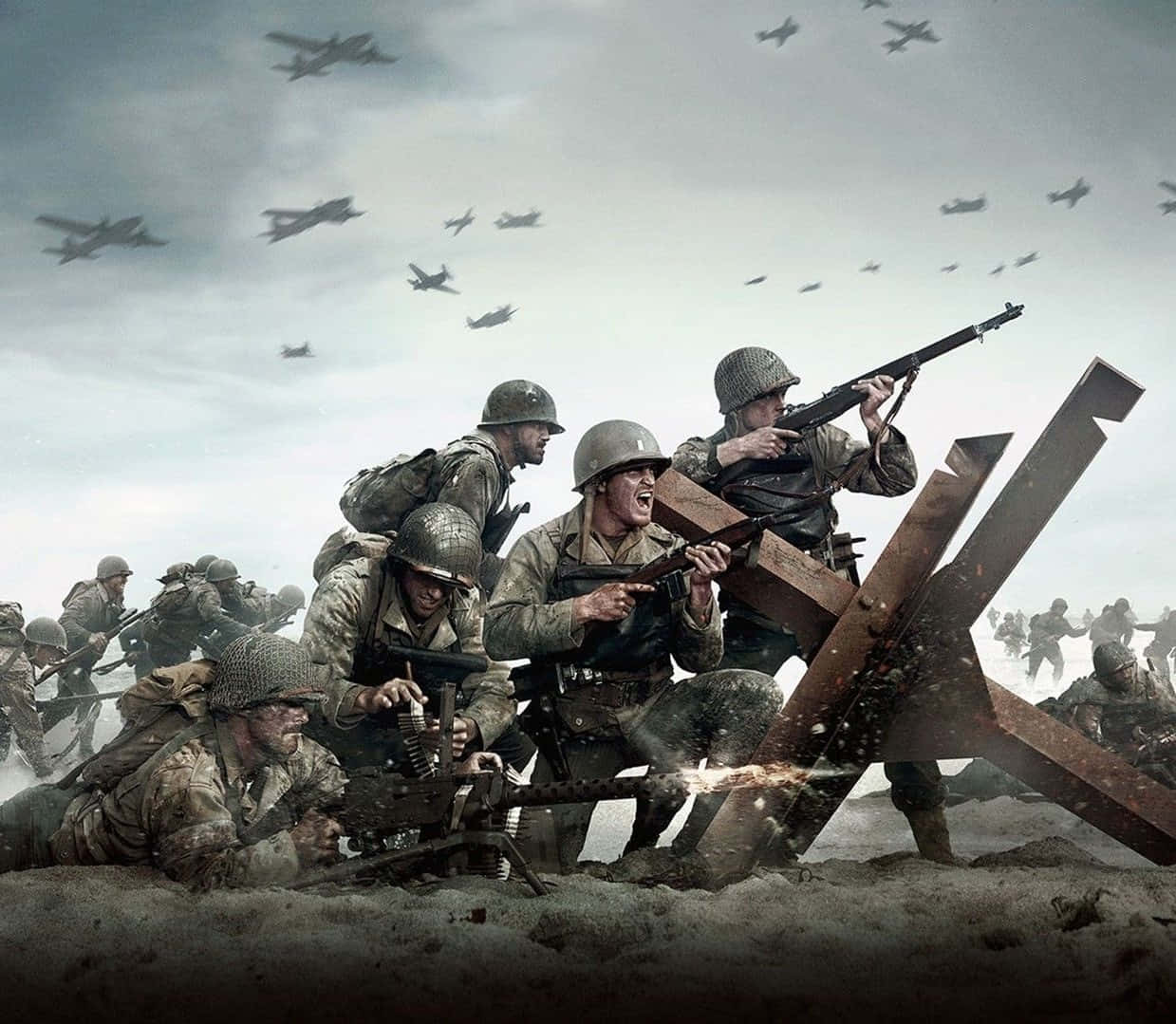 Ww2 Iphone Soldiers Fighting Wallpaper