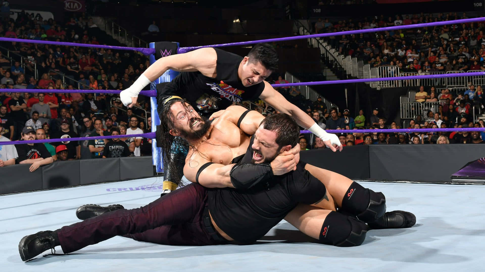 WWE 205 Austin Aries Angreb T.J. Perkins Wallpaper