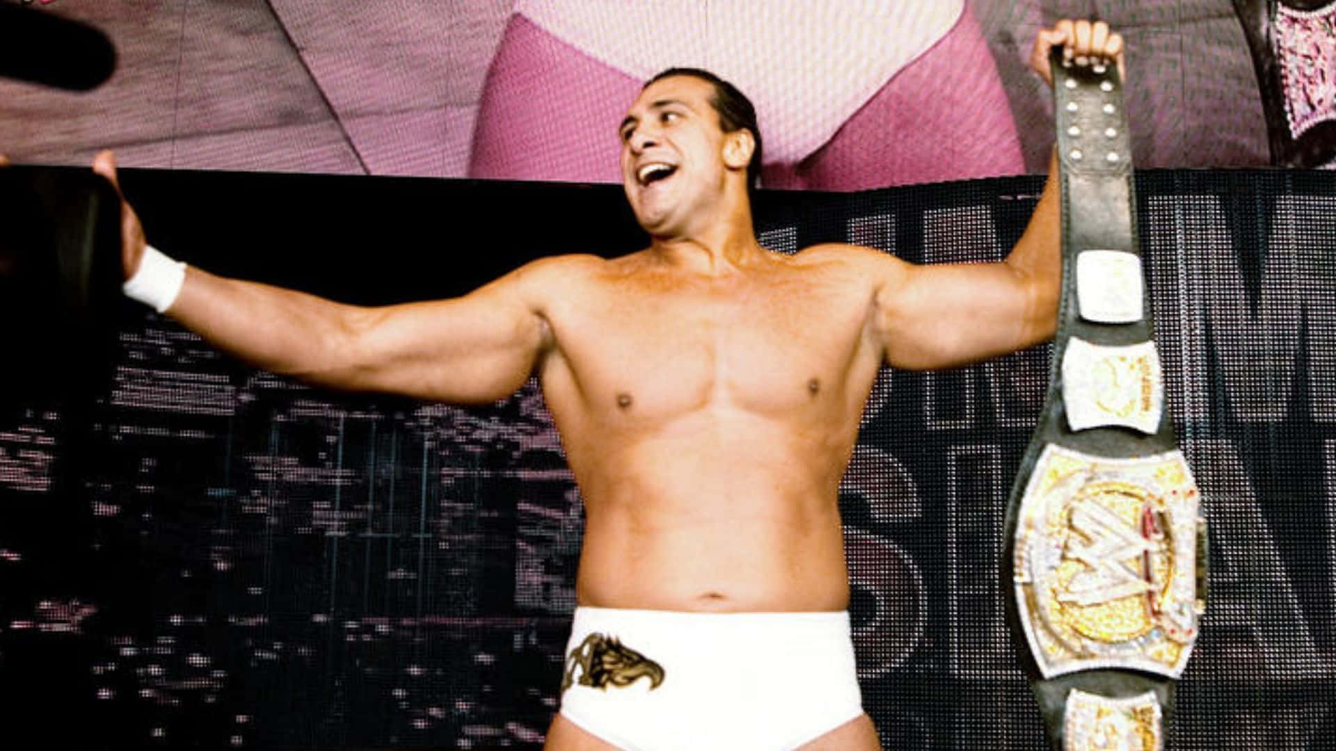 WWE Alberto Del Rio Holding Belt Wallpaper