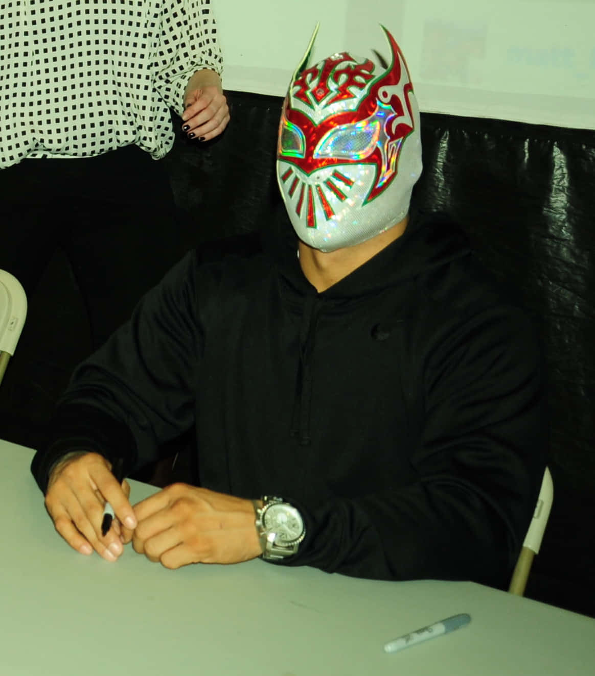 WWE American Wrestler Sin Cara Autograph Signing Wallpaper