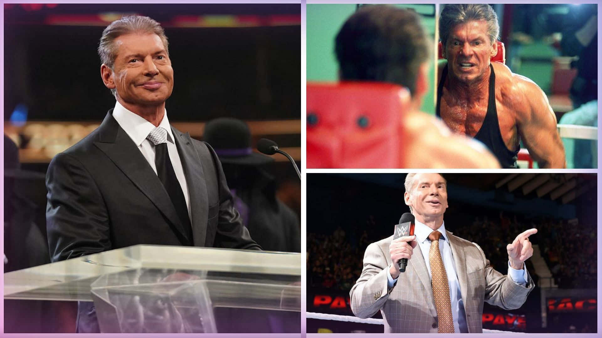 Wwe Vd Vince Mcmahon Collage Wallpaper