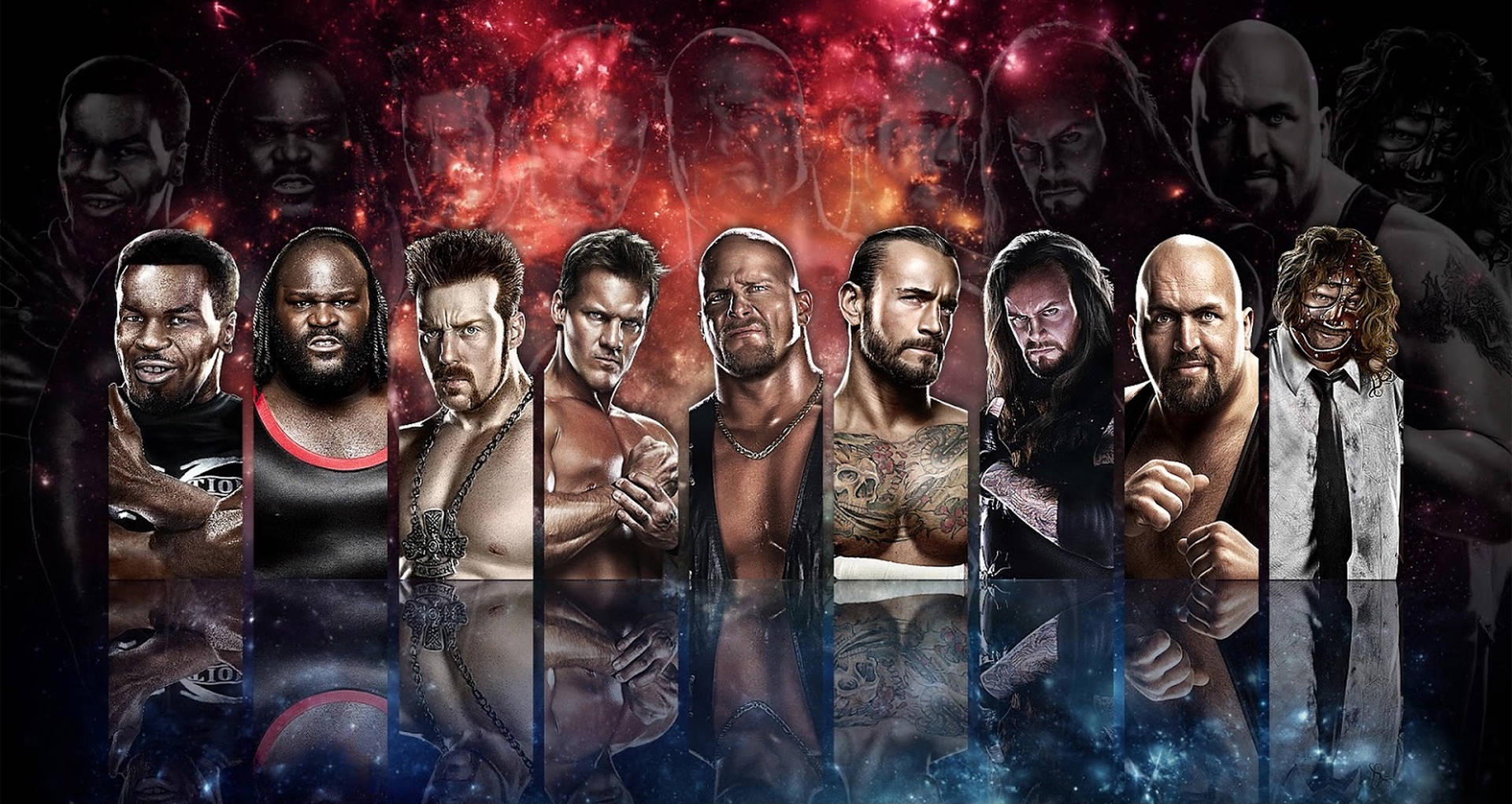 WWE Galaxy Poster Wallpaper
