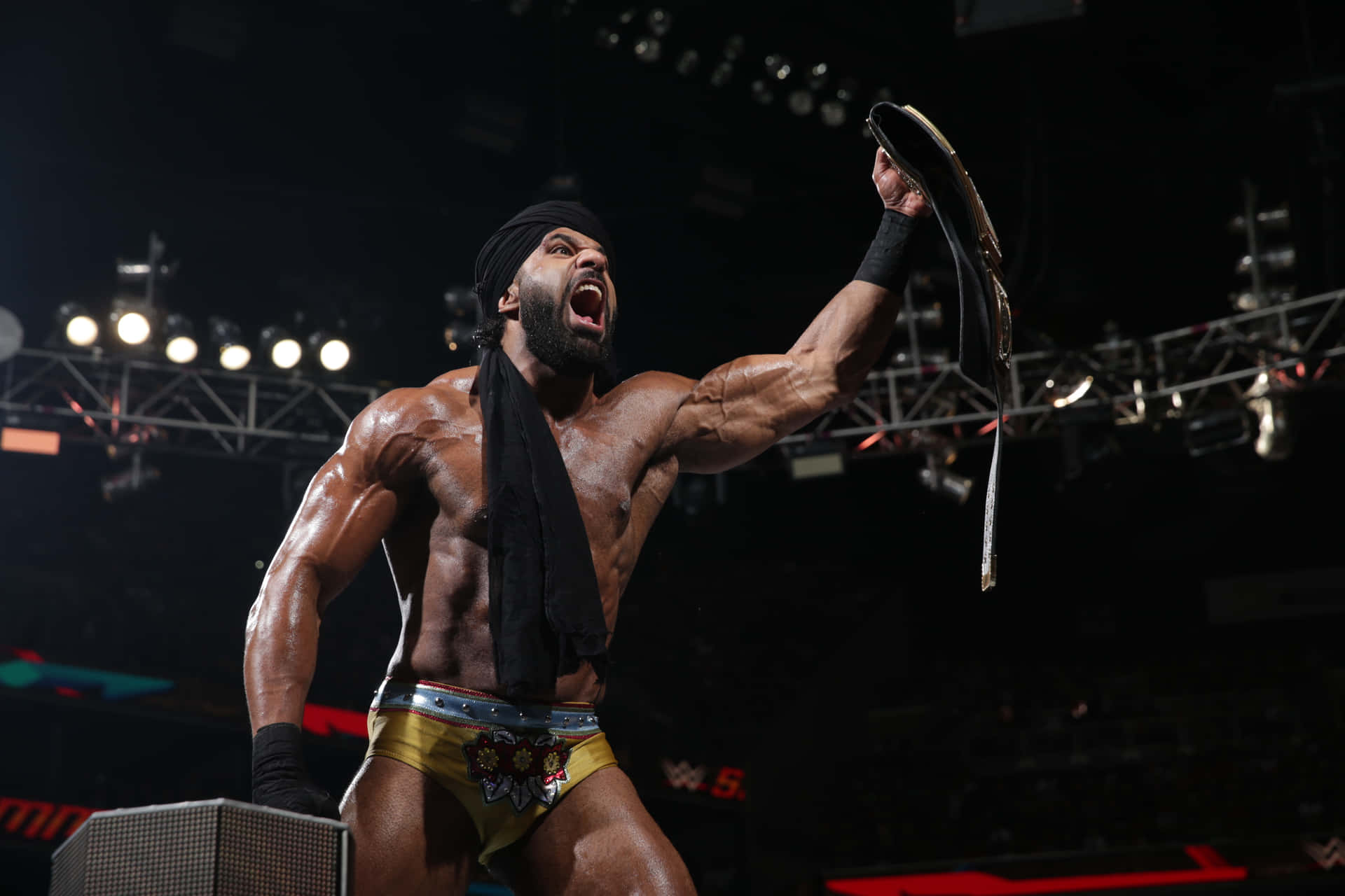 WWE Indisk Wrestler Jinder Mahal Wallpaper Wallpaper