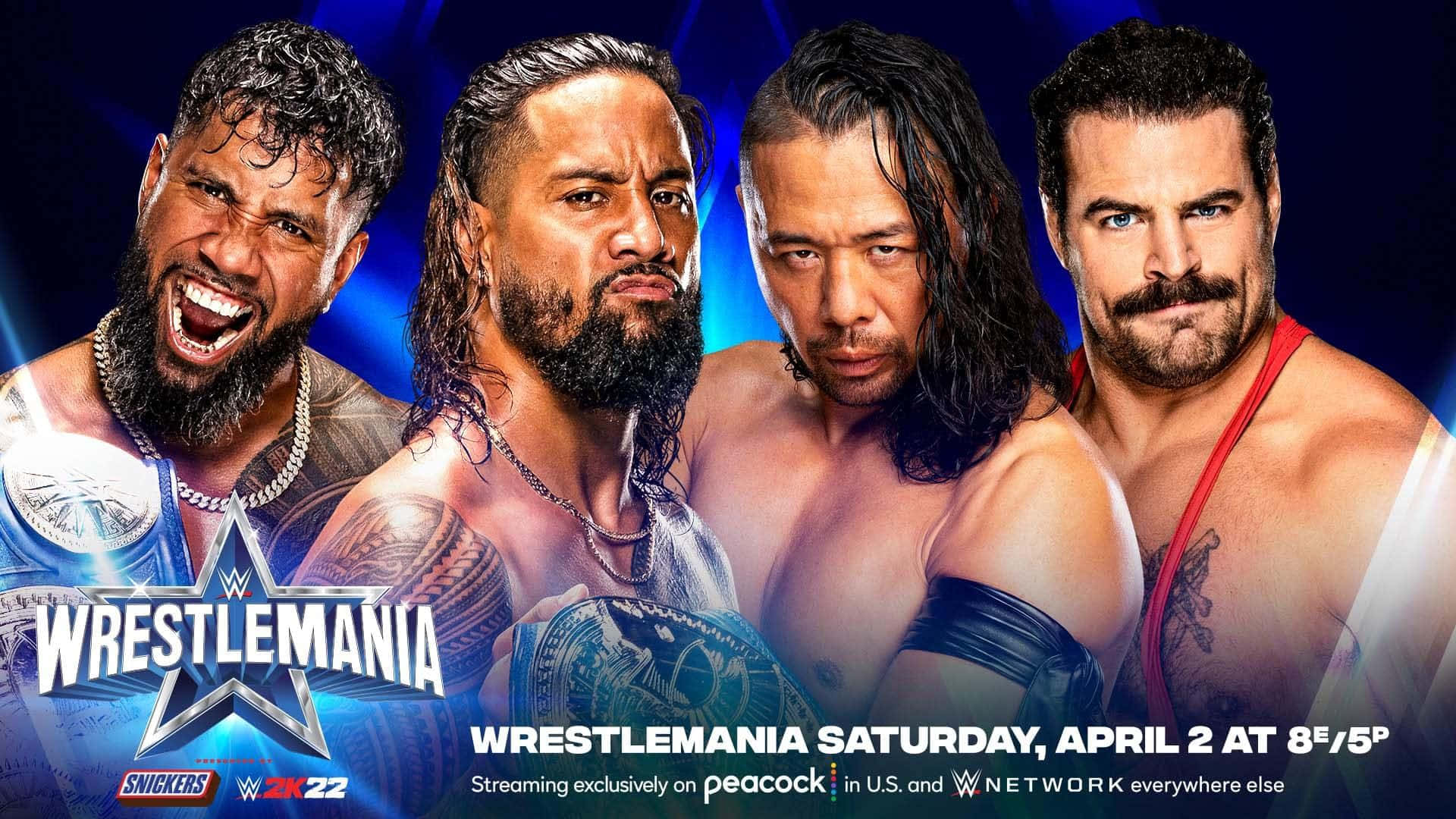 Wwe Jimmy And Jey Uso Wrestlemania Poster Wallpaper