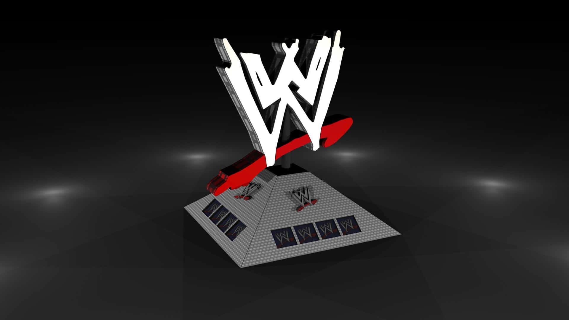 Thrilling WWE Logo Unleashing Action Wallpaper