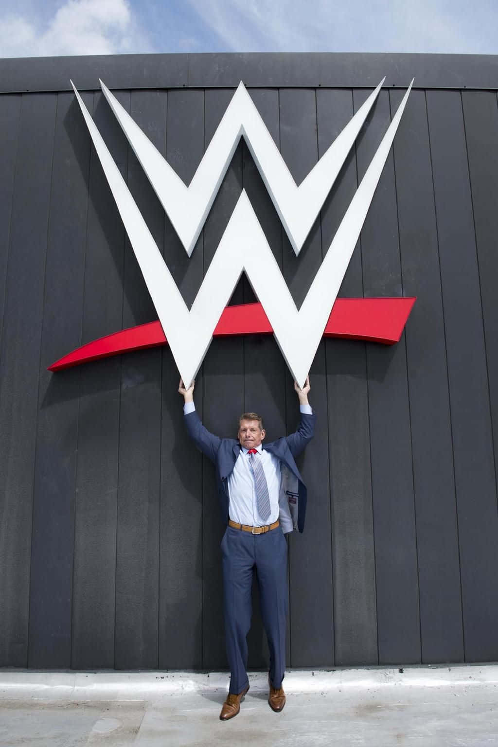 WWE Logo And Vince McMahon Wallpaper
