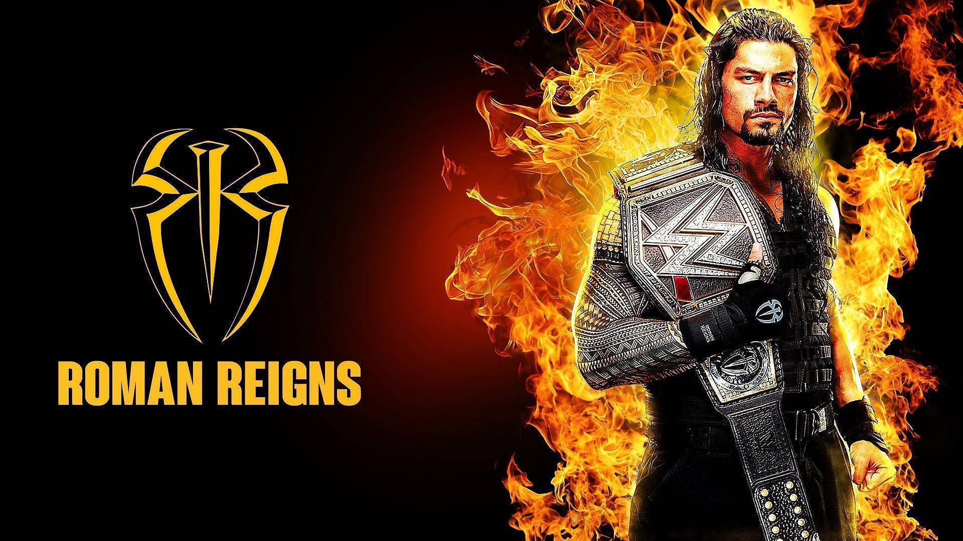WWE NXT Superstar Roman Reigns Showcasing His Strength Wallpaper