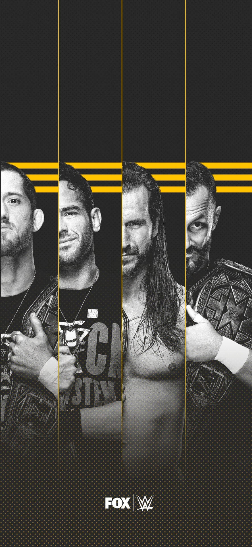 WWE Nxt Superstars Black And White Wallpaper