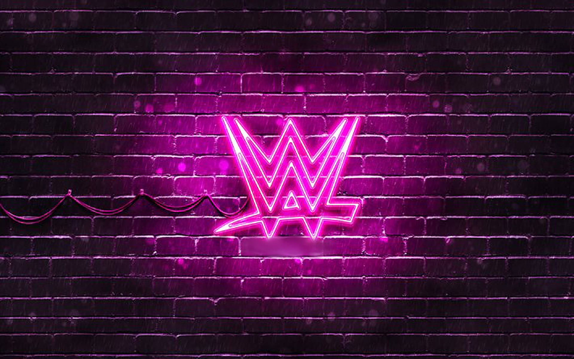 Wwe Pink Neon Logo Wallpaper