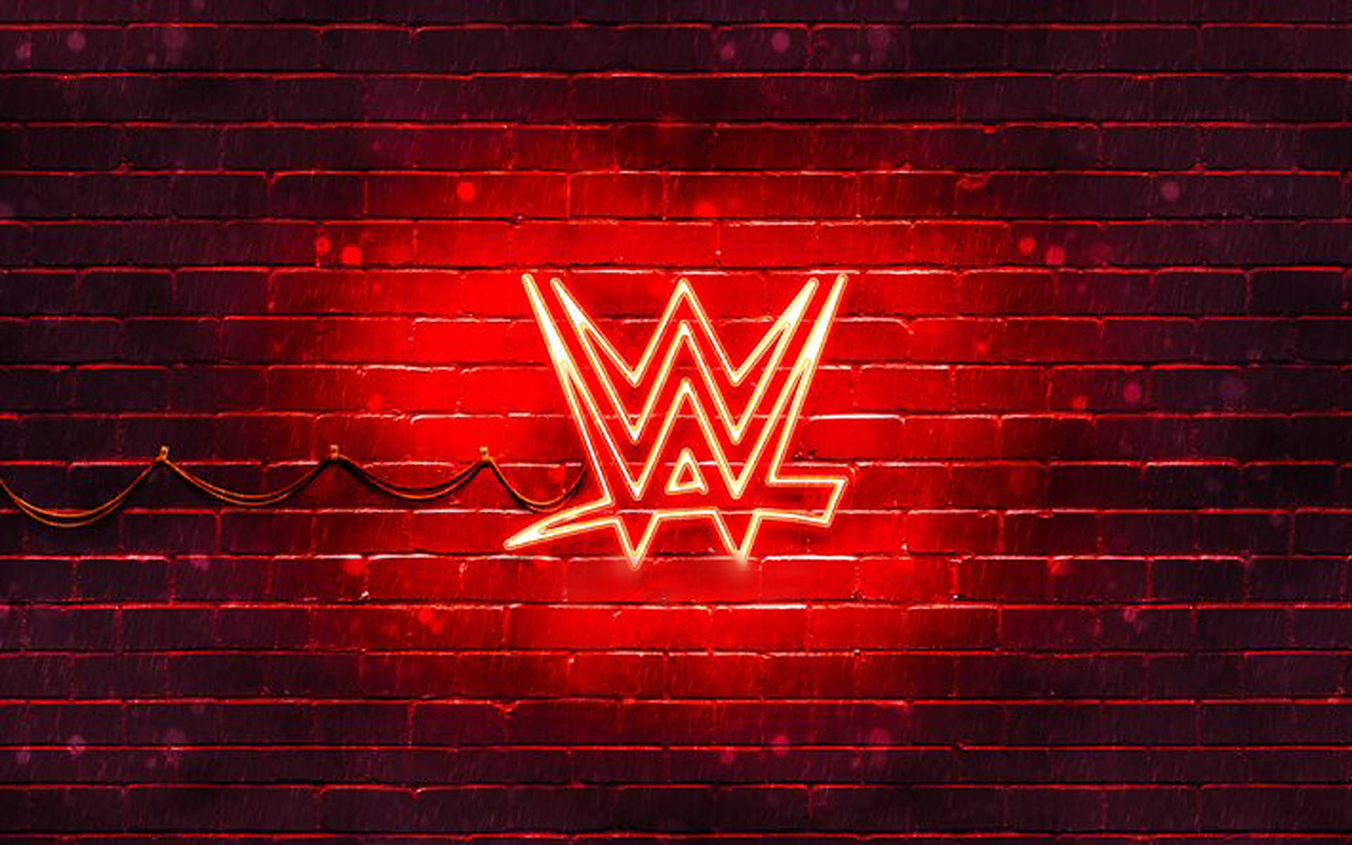 WWE Red Neon Logo Wallpaper