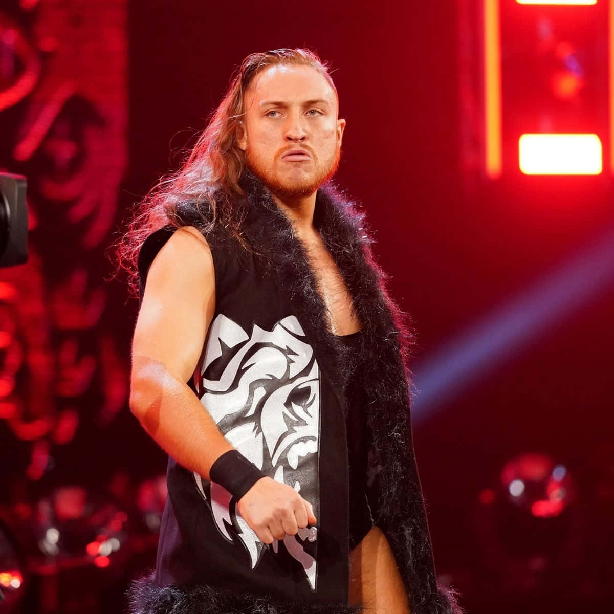 WWE Star Pete Dunne in Action Wallpaper
