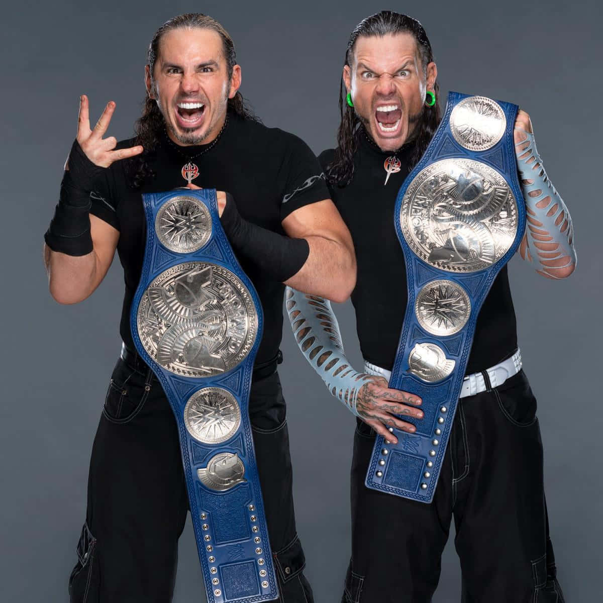 Wwe Tag Team Champions Matt Hardy And Jeff Hardy Background