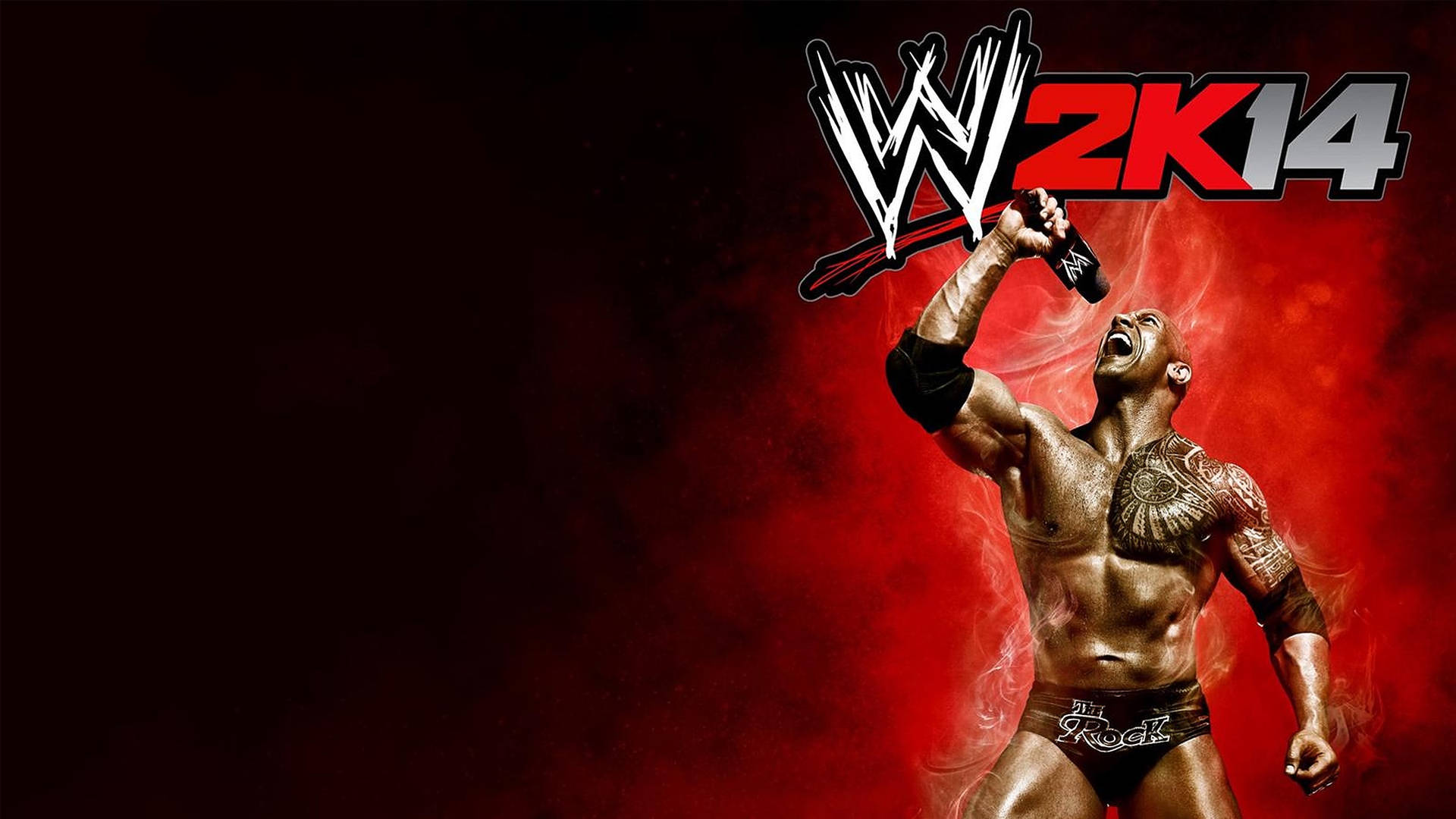 Wwe The Rock Red Poster