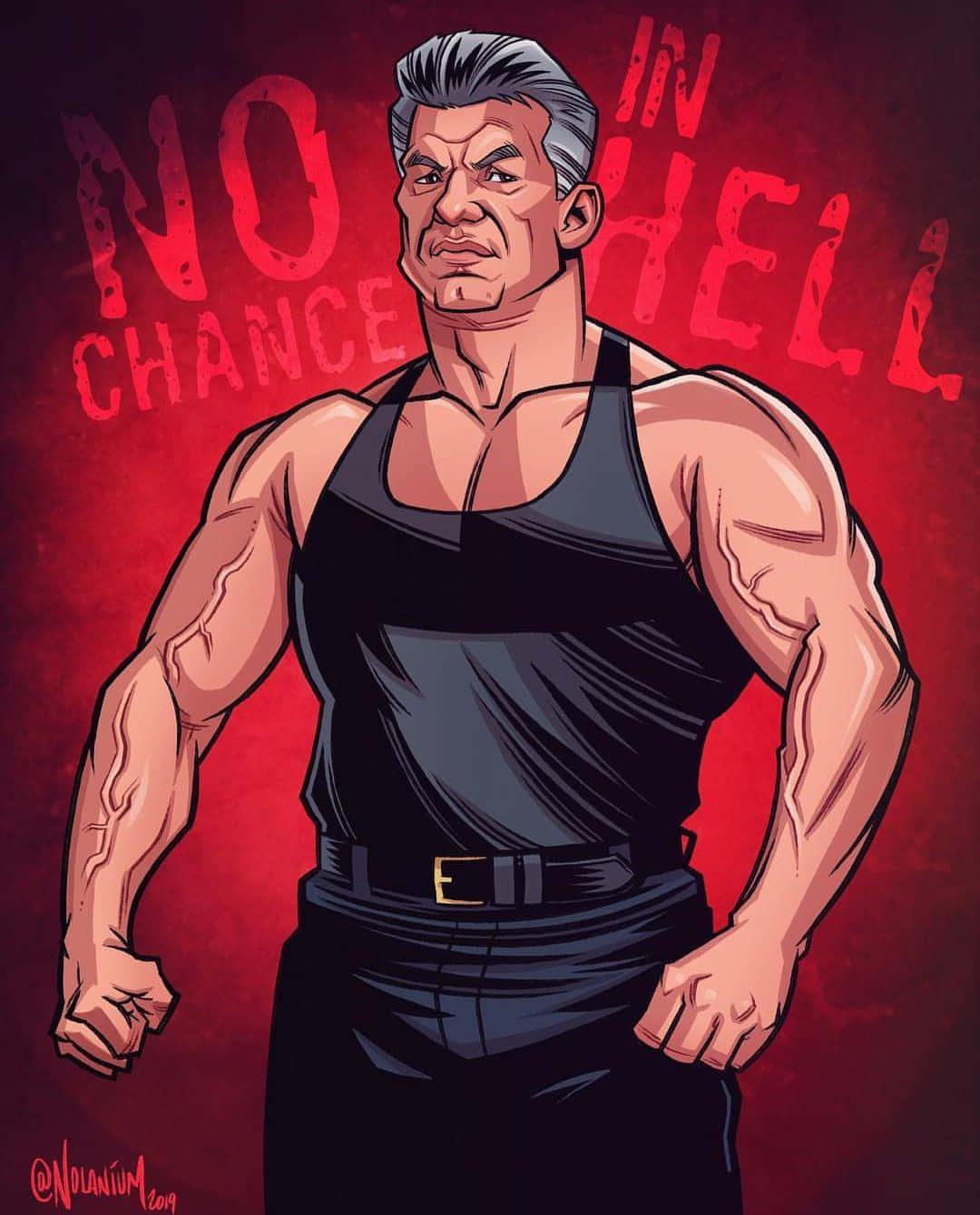 WWE Vince McMahon Vector Art Wallpaper