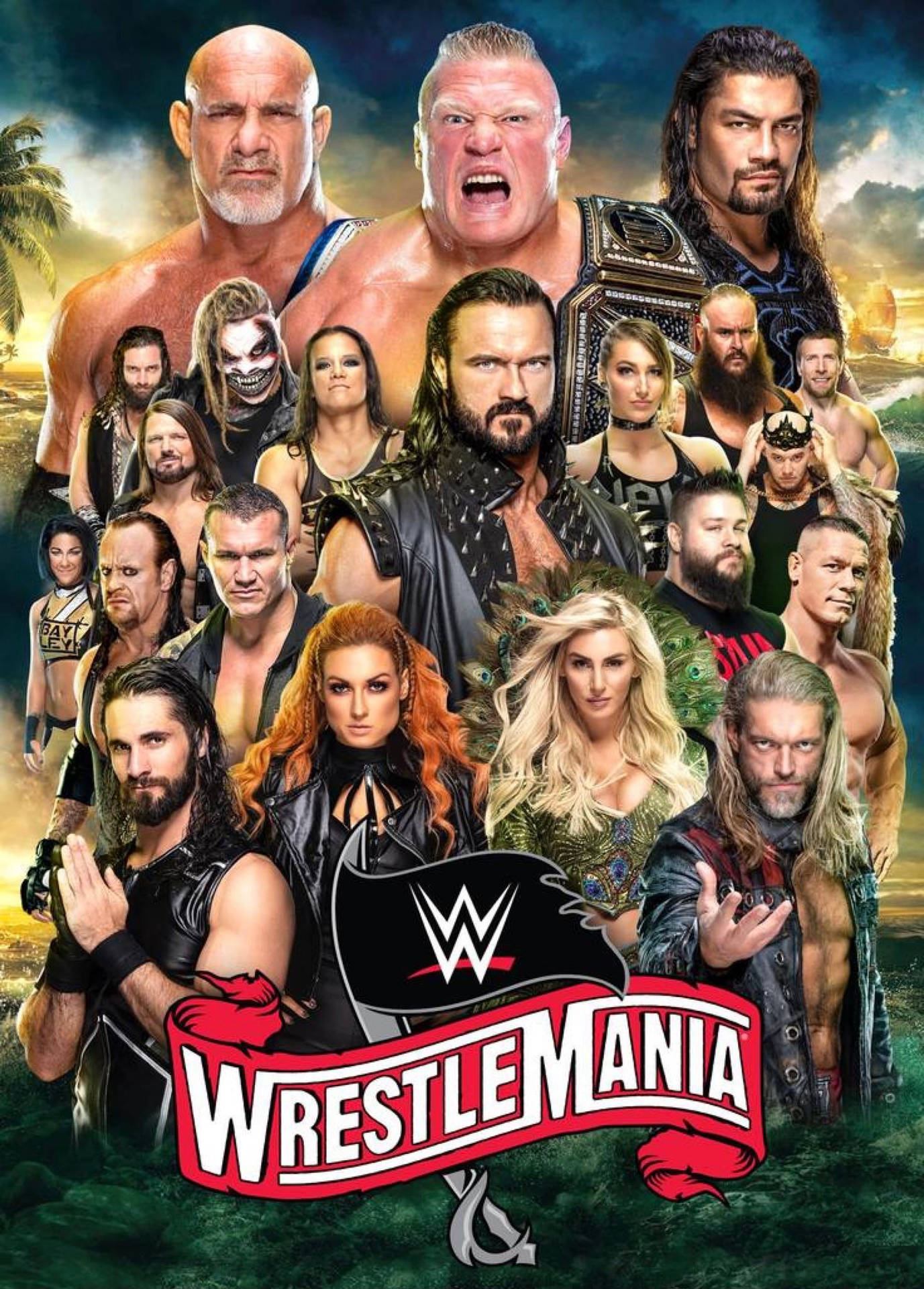 WWE Wrestlemania Wrestlers Wallpaper
