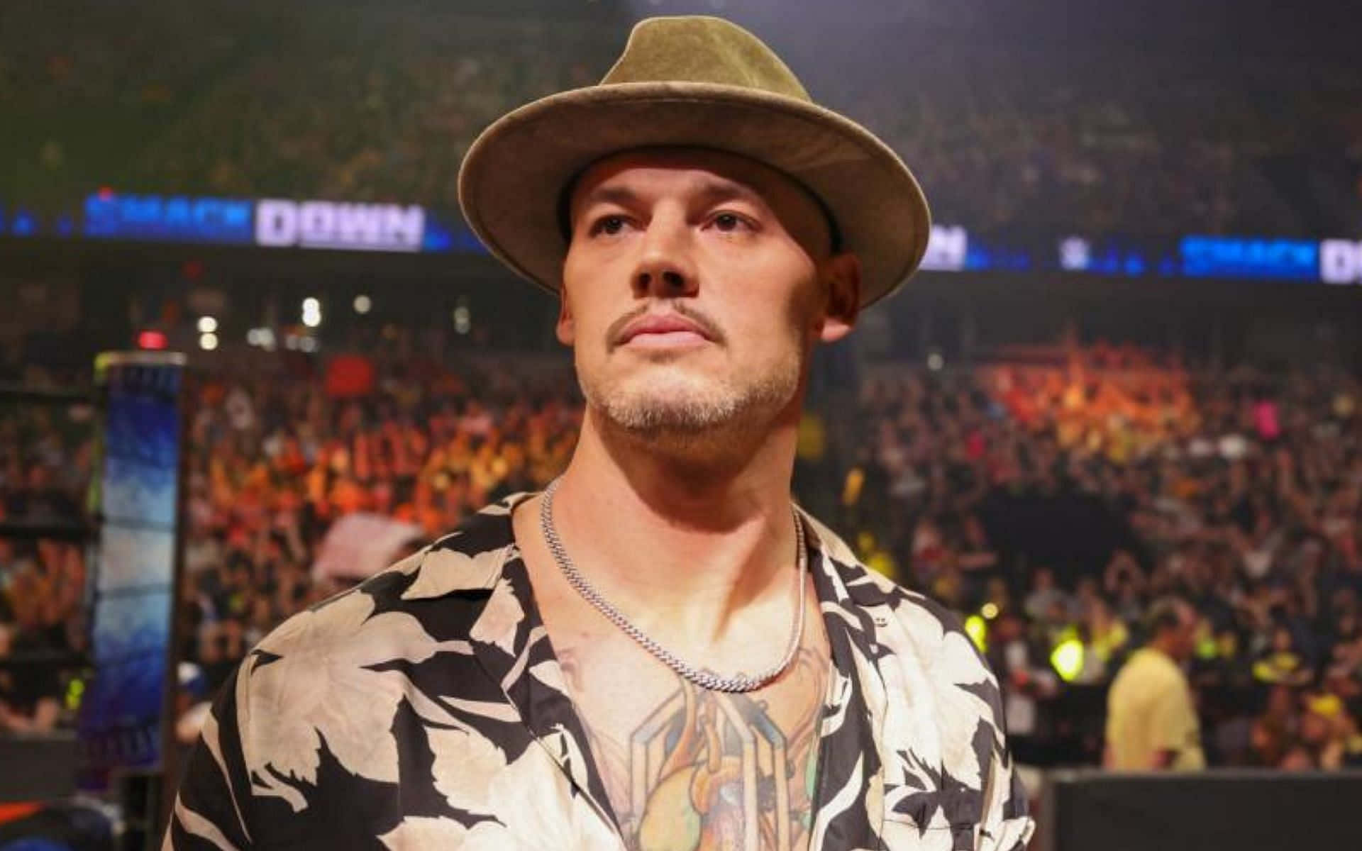WWE Wrestler Baron Corbin With Hat Wallpaper
