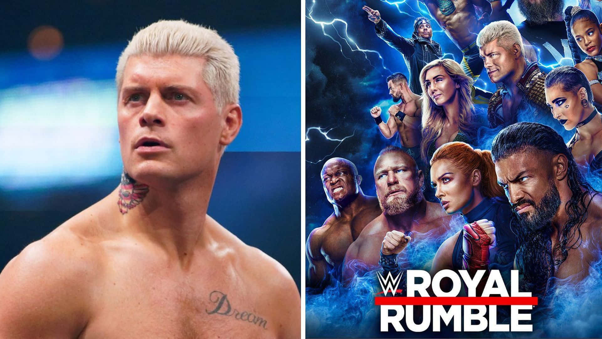 Wwewrestler Cody Rhodes Beim Royal Rumble Wallpaper
