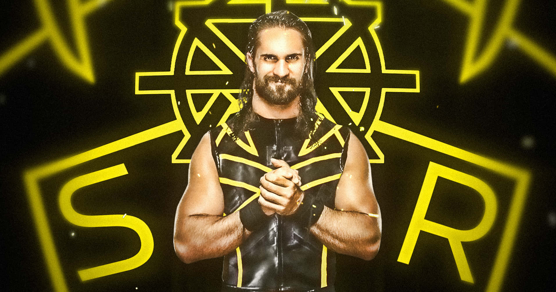 WWE Wrestler Seth Rollins Logo Wallpaper