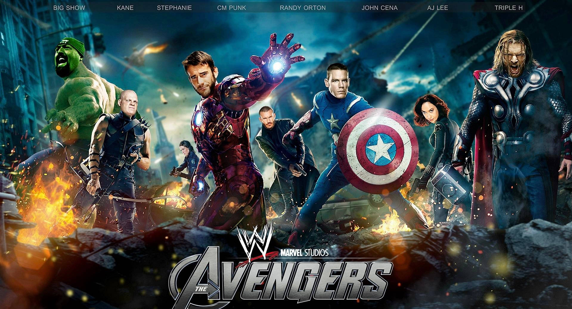 Wwe Wrestlers As Avengers