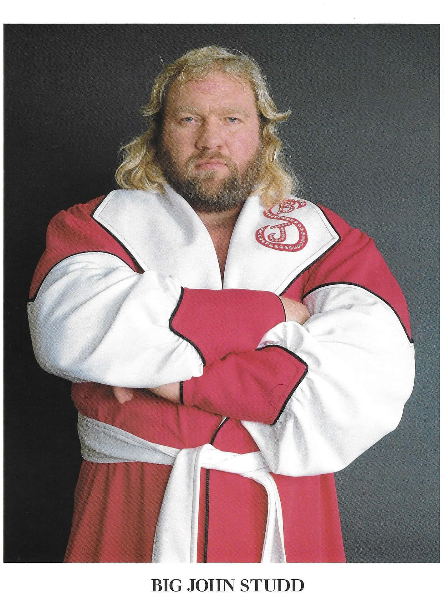 WWF Super Star Studio Shot Big John Studd 1989 Wallpaper
