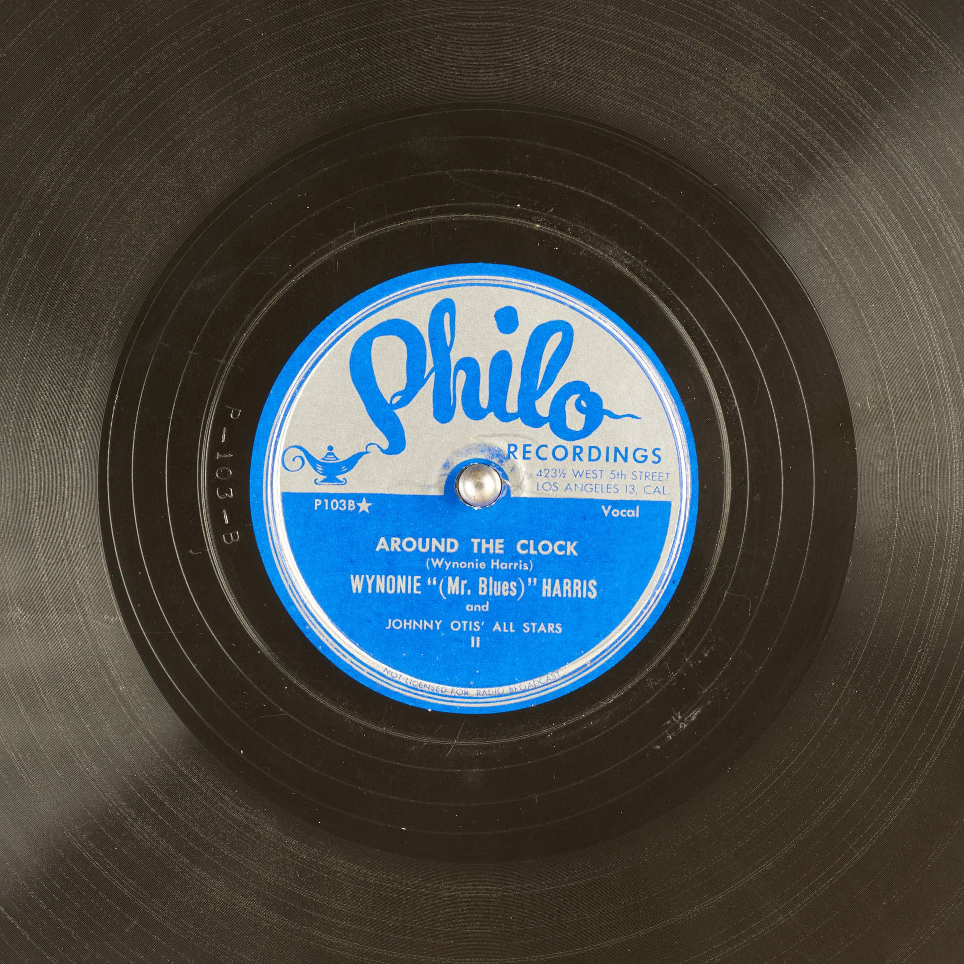 Wynonie Harris Around The Clock Vinyl Record Album Wallpaper