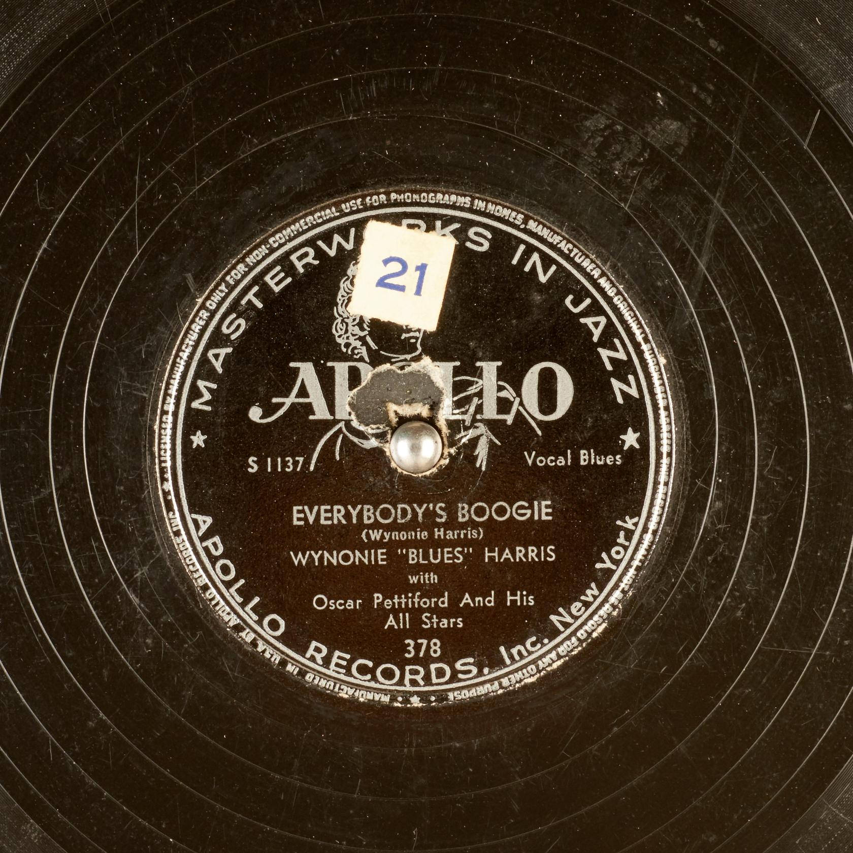 Wynonie Harris Everybody's Boogie Song Vinyl Record Wallpaper