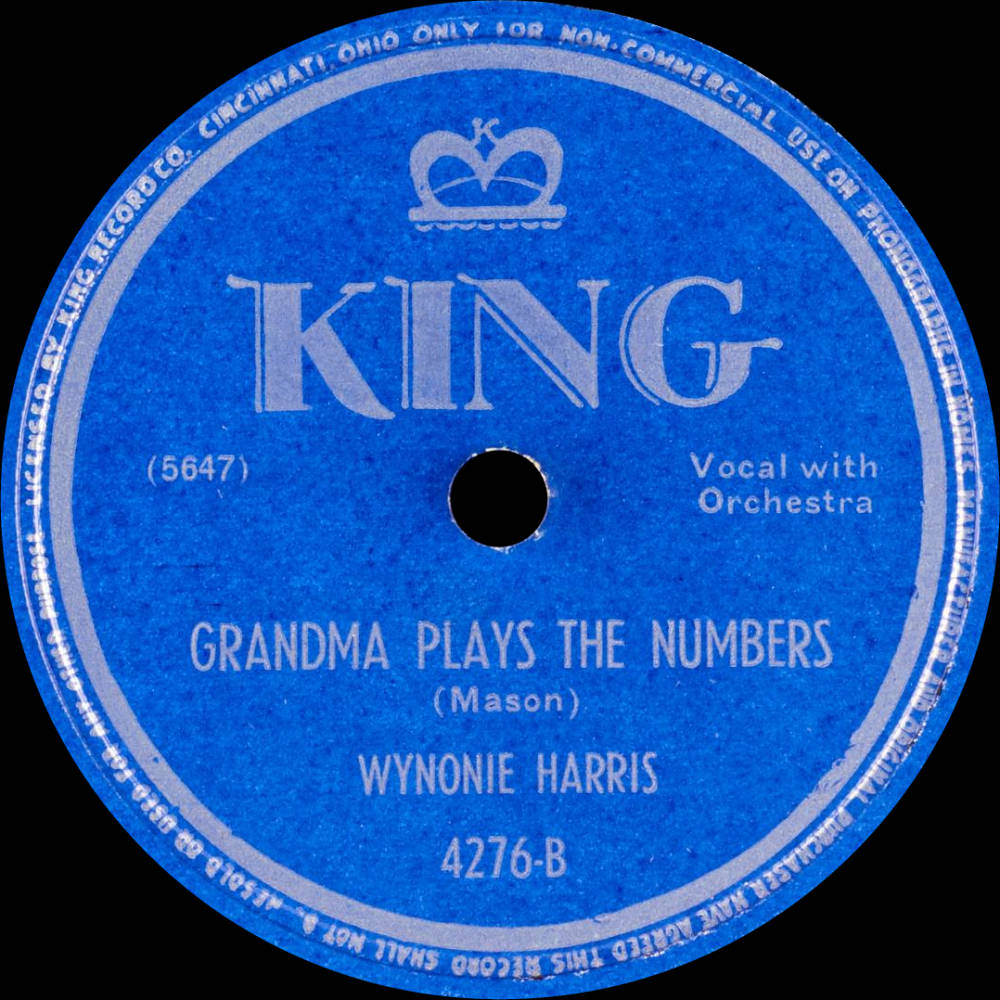 Legendary Wynonie Harris's vinyl "Grandma Plays the Numbers". Wallpaper