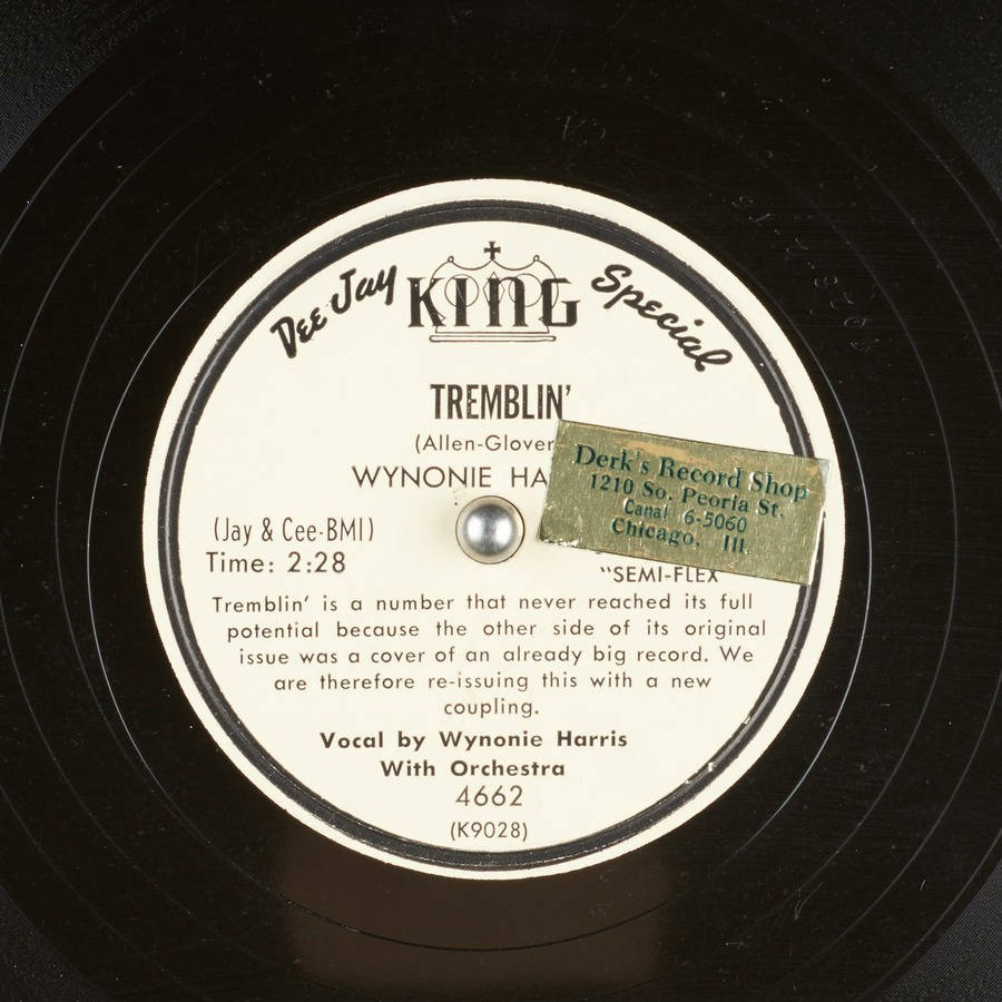 Wynonie Harris Tremblin' Vinyl Record Wallpaper