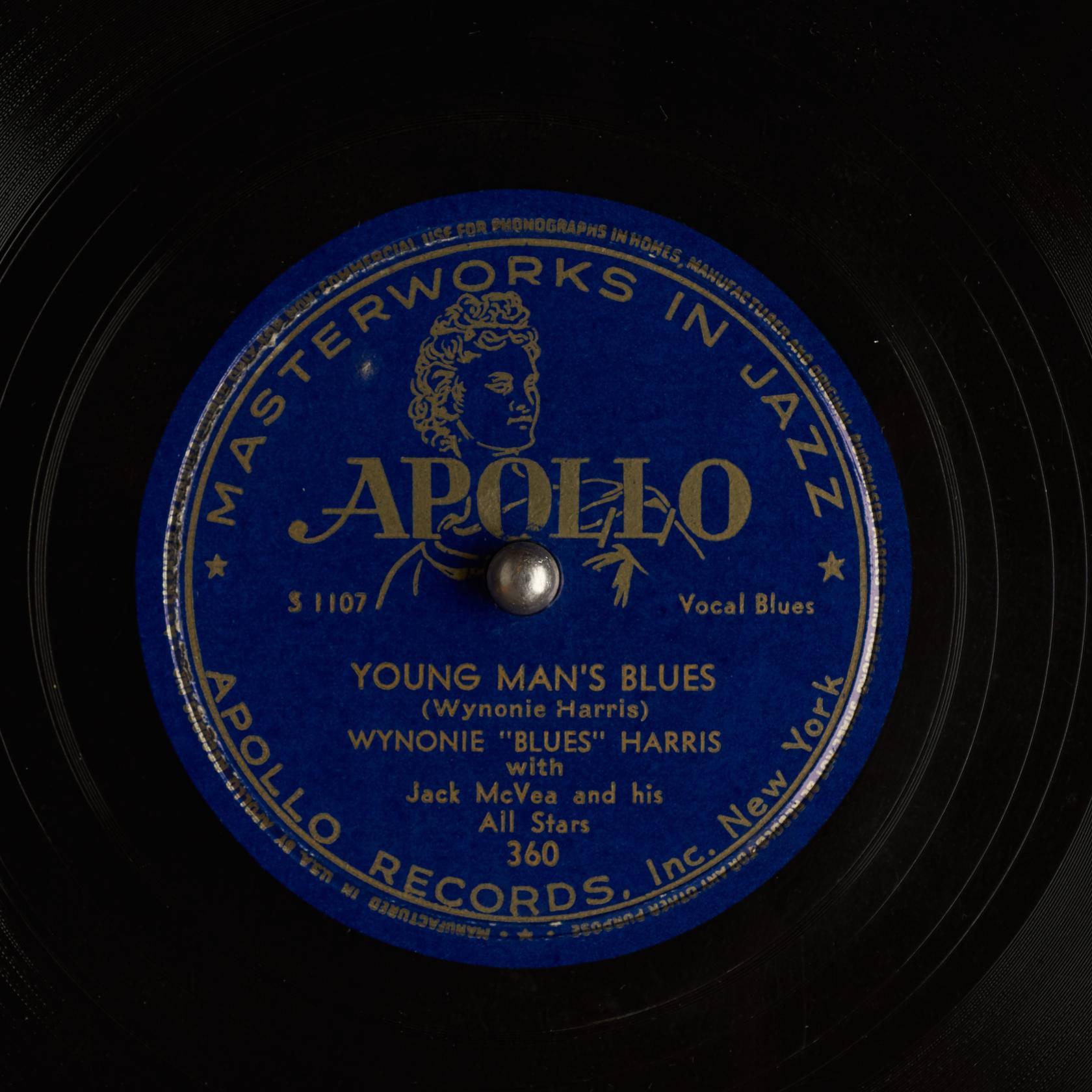Wynonie Harris Young Man's Blues Vinyl Record Wallpaper