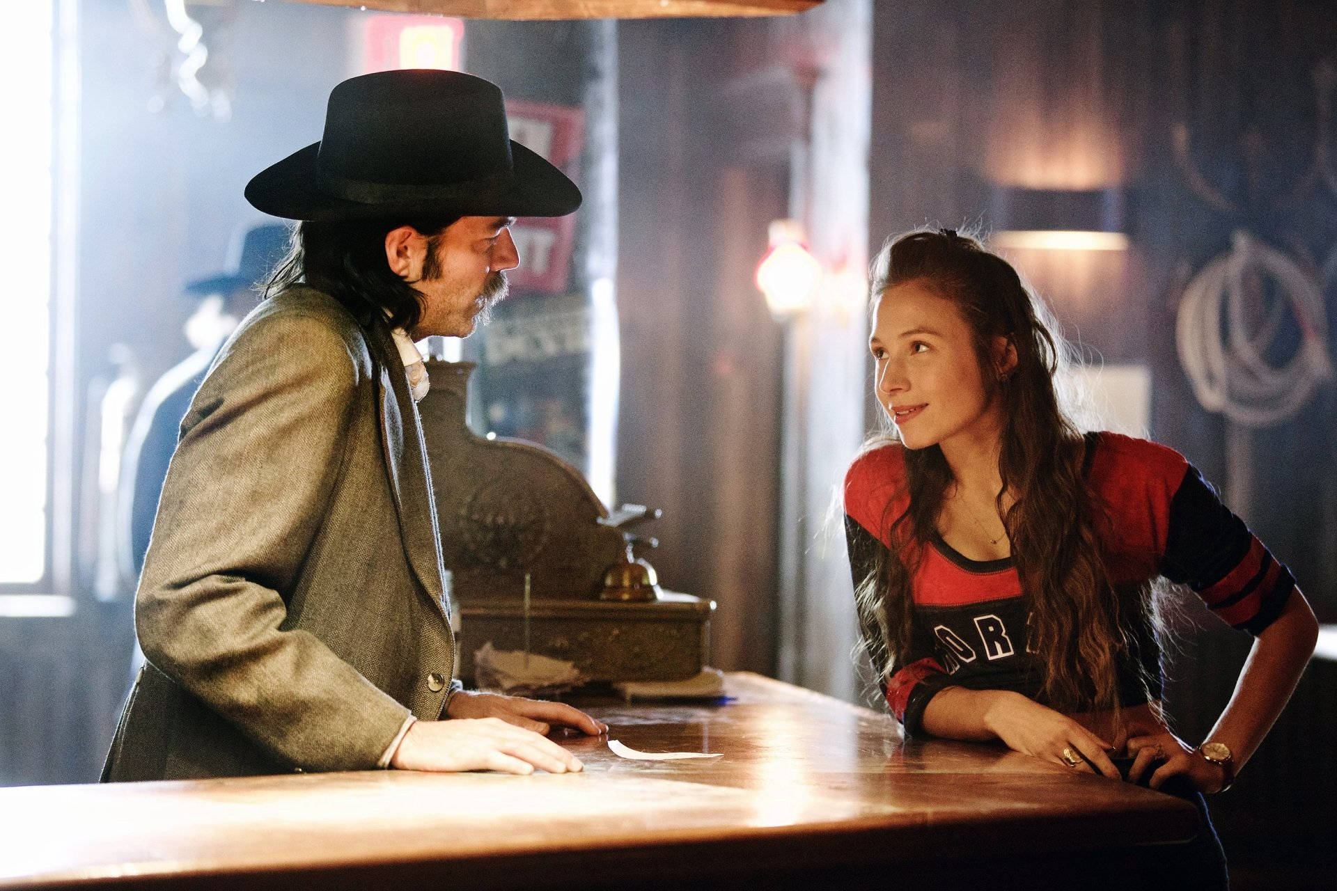 Wynonna Earp, Waverly and Doc Holliday – Complex Characters, Exciting Adventures Wallpaper