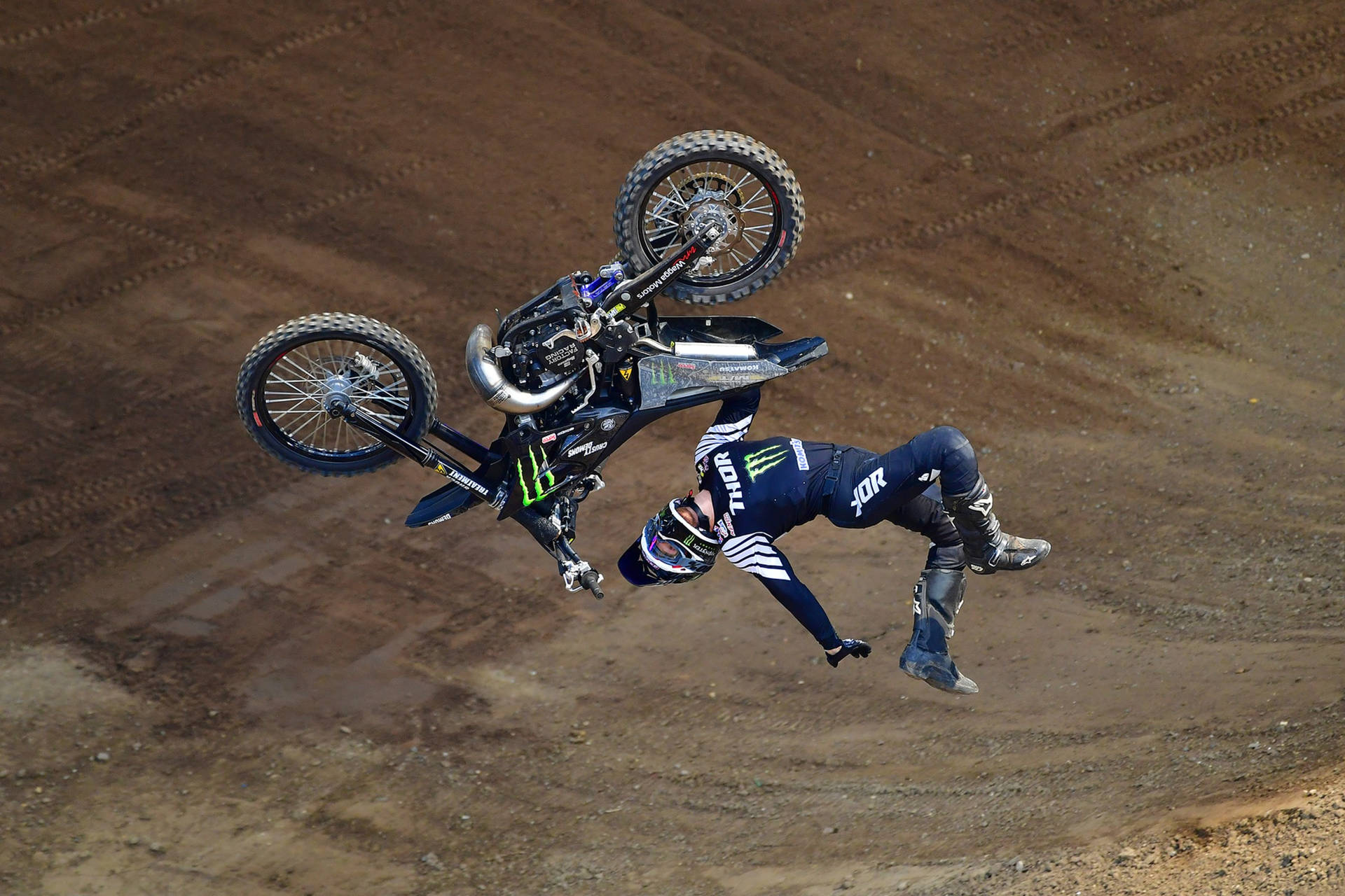 X Games Motocross Aerial Backflip Wallpaper