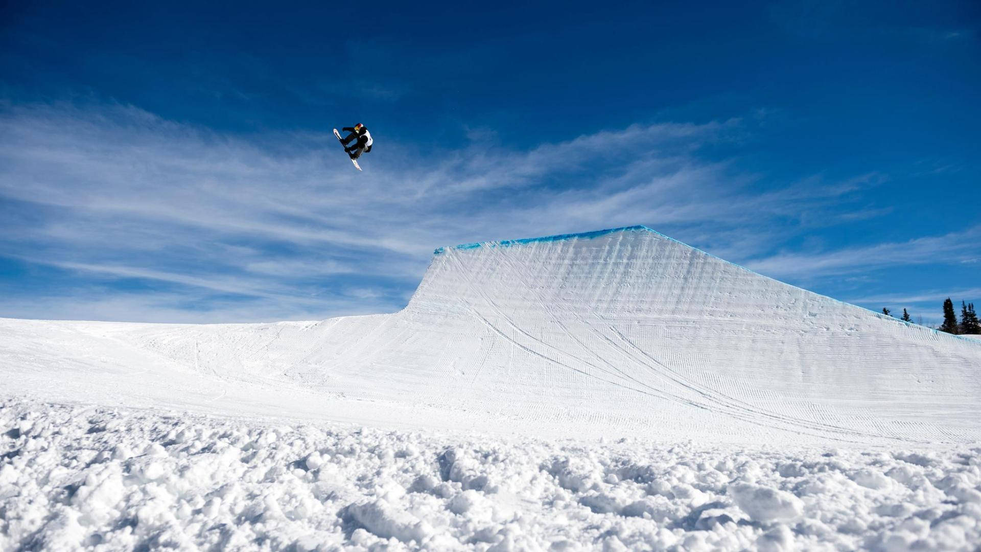 X Games Snowboarder Aerial Stunt Wallpaper