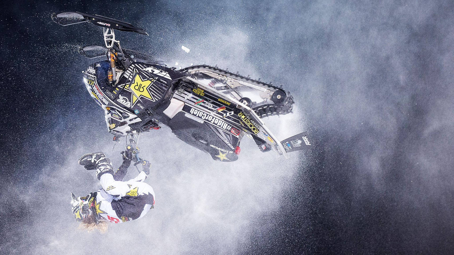 X Games Snowmobile Stunt Wallpaper