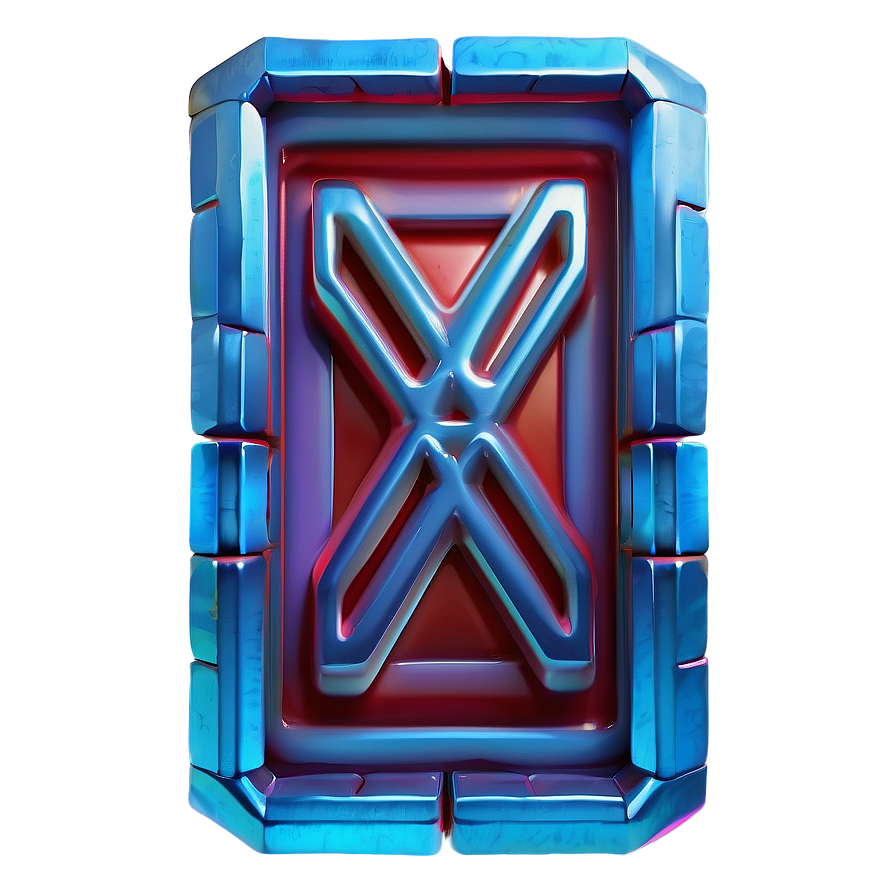 X Mark In 3d Box Png 05252024 PNG